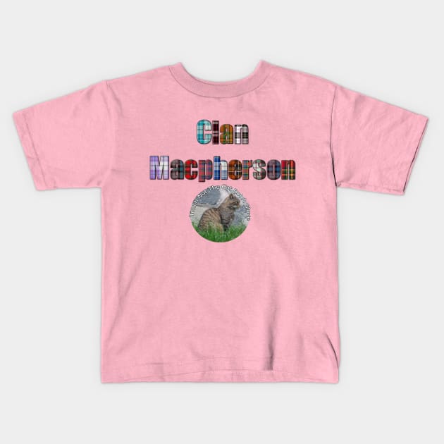 Clan Macpherson Kids T-Shirt by ellenaJ